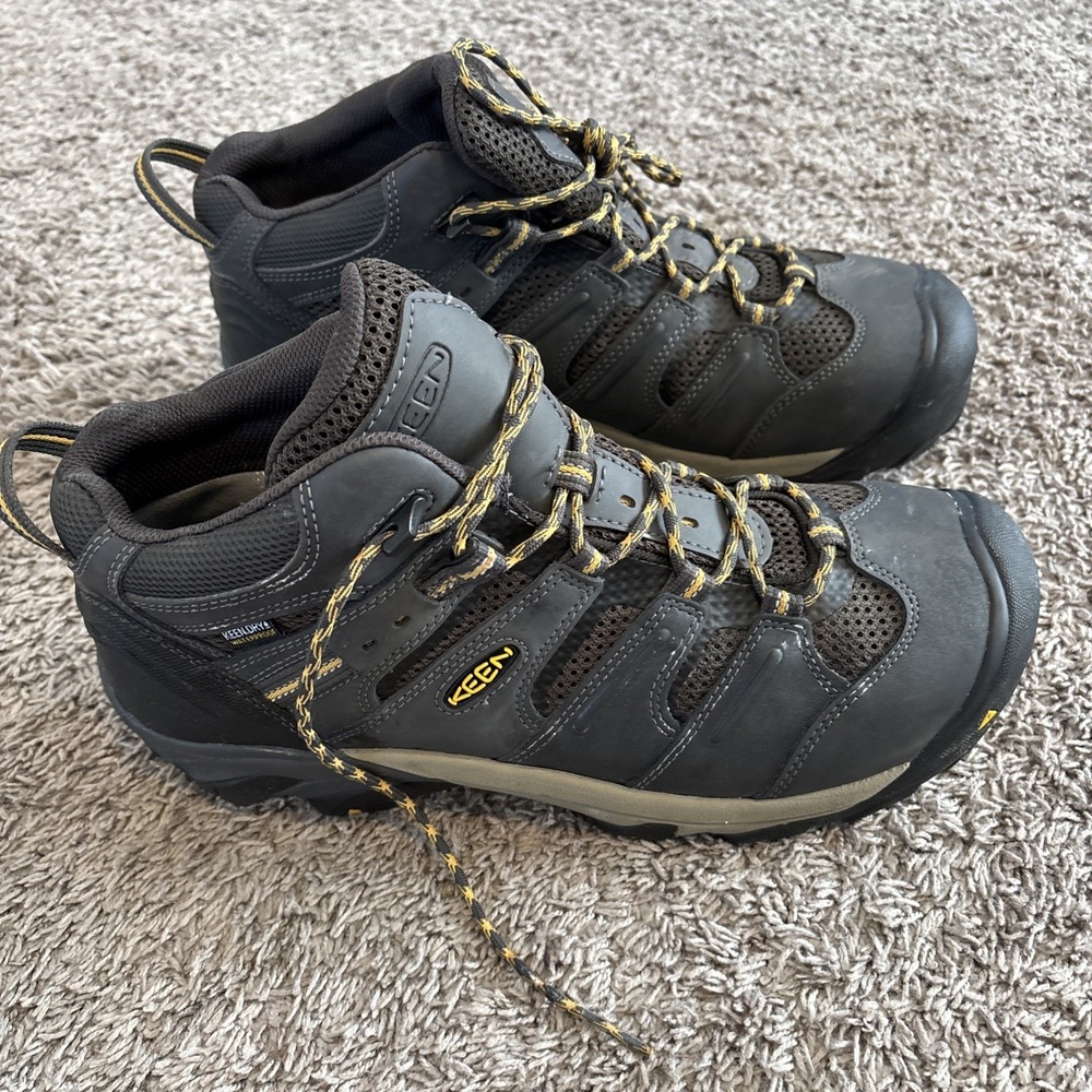 KEEN Utility Lansing, Men's, Raven/Tawny Olive, Steel Toe, EH Hiker 13EE - Picture 1 of 10